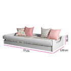 Mini Cama Montessoriana Amore Com Proteção Branco Estrela