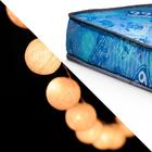 Mini Cama Montessoriana Branca Com Led E Voal Azul Jhulia Div