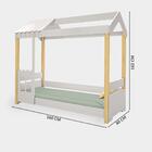 Mini Cama Montessoriana Cabana Com Colchão Branco Livia Dival