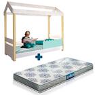 Mini Cama Montessoriana Casinha Branco E Menta Jhulia Divalot