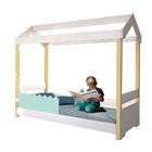 Mini Cama Montessoriana Casinha Com Led E Colchão Menta Jhuli