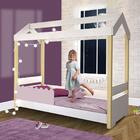 Mini Cama Montessoriana Casinha Com Led Rose Jhulia Divaloto