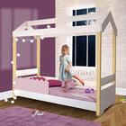 Mini Cama Montessoriana Casinha Com Led Rose Jhulia Divaloto
