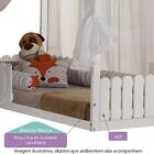 Mini Cama Montessoriana Casinha Ii C/grade Cerquinha E Voal B