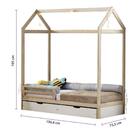 Mini Cama Montessoriana Casinha Ii Natural Com 2 Gavetas Casa