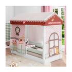 Mini Cama Montessoriana Com Grade E Cortina - Pura Magia