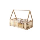 Mini Cama Montessoriana Com Grade E Telhado Giulia Casatema M