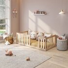 Mini Cama Montessoriana Com Grade Giulia Casatema Madeiraorig