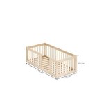 Mini Cama Montessoriana Com Grade Giulia Casatema Madeiraorig