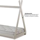 Mini Cama Montessoriana Em Madeira Soninho Casatema Branco