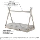 Mini Cama Montessoriana Em Madeira Soninho Casatema Branco