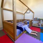 Mini Cama Montessoriana Infantil Candy Serpil Móveis Branco /