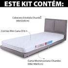 Mini Cama Montessoriana Solteiro + Colchão E Cabeceira Infant