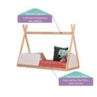 Mini Cama Montessoriana Soninho Ii C/grade De Proteção Natur