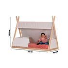 Mini Cama Montessoriana Soninho Ii Completa Natural/branco -