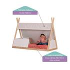 Mini Cama Montessoriana Soninho Ii Completa Natural/branco -