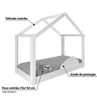 Mini Cama Montessoriana Tiny House Com Grade De Proteção - B