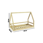 Mini Cama Montessoriano Cabaninha Com Grade Casatema