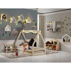 Mini Cama Montessoriano Cabaninha Com Grade Casatema