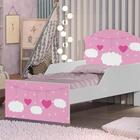 Mini Cama Nuvens Meninas Com Colchão