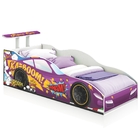 Mini Cama Piloto Carro Lilás Com Colchão
