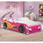 Mini Cama Piloto Carro Rosa