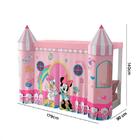 Mini Cama Pura Magia Montessori Minnie Branco Com Rosa