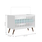 Mini Cama Retro Sophia Branco Com Colchao