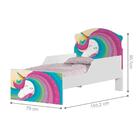 Mini Cama Unicórnio Arco Íris Com Colchão