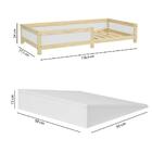 Mini Cama Versa Com Rampa Pikler E Grades Em Painel - Natural