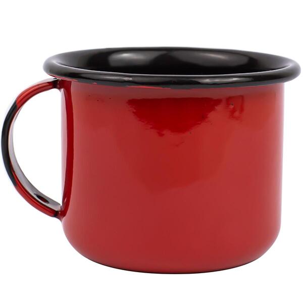Mini Caneca Esmaltada Com Alça 90ml Xícara Em Ágata Para Café