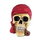 Mini Caveira Red Scarf  6x8x10 Cm