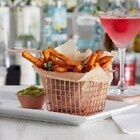 Mini Cesto Fritura Para Servir Batata Frita Rose Kit Com 4