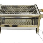 Mini Churrasqueira Portátil Para 10 Espetinhos Inox