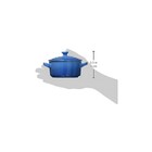 Mini Cocotte Cerâm 250ml Oficial Le Creuset Azul Marseille