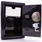Mini Cofre Com Segredo Chaves Dinheiro Joias Chapa Aço - Preto