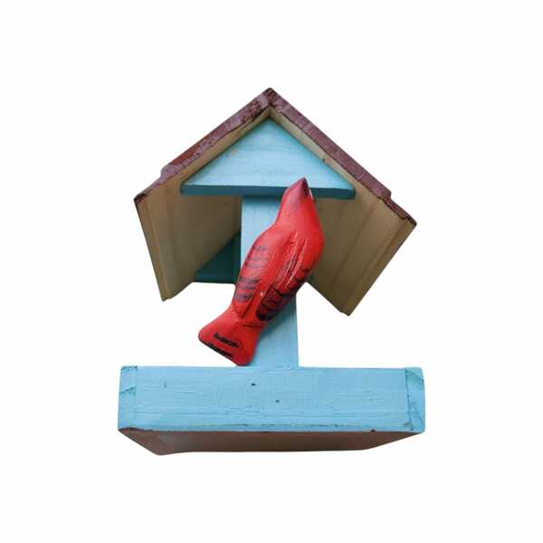 Mini Comedouro Com Passarinho Para Decoração - Casa - Decoraç