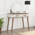 Mini Cômoda 3 Gavetas E Aparador Com Espelho E 2 Gavetas Mait