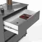 Mini Cômoda 3 Gavetas Ej Sala Quarto Cinza Rede Móveis