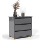 Mini Cômoda 3 Gavetas Luxo