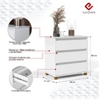 Mini Cômoda Ej Branco – Ej Móveis