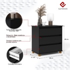 Mini Cômoda Ej Preto – Ej Móveis