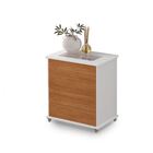 Mini Cômoda Mesa Cabeceira Decor Branco Nature