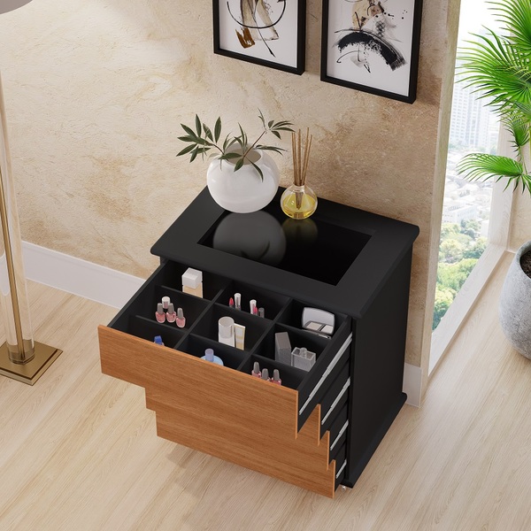 Mini Cômoda Para Quarto Lateral De Cama Pr/nature