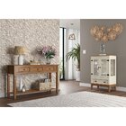 Mini Cristaleira De Madeira Maciça 2 Portas Off White