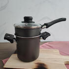 Mini Cuscuzeira 800ml Cozi Vapor Com Tampa De Vidro E Cabo Li