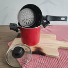 Mini Cuscuzeira 800ml Cozi Vapor Com Tampa De Vidro E Cabo Li