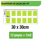 Mini Deck Modular de Plástico Cumaru Liso 30x30cm Massol