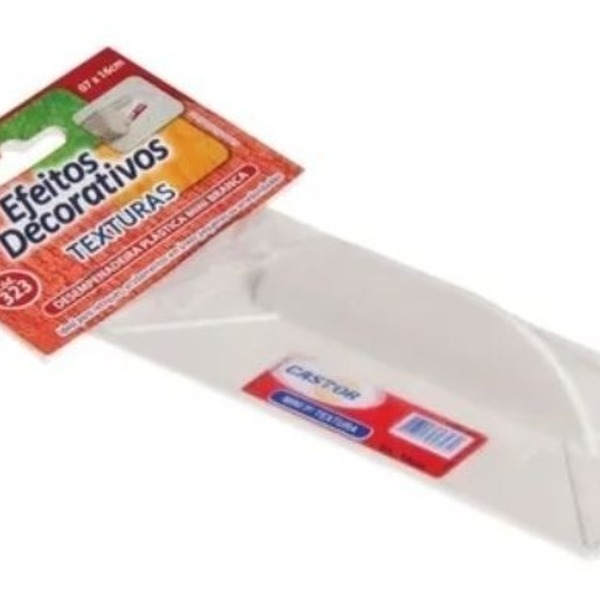 Mini Desempenadeira Plástica P/ Grafiato 07x16cm Castor