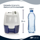 Mini Desumidificador Elétrico 127-220v Antimofo 500ml Tubrax